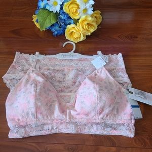 Jessica Simpson 2 pc Bralette & Panty Set Size XL